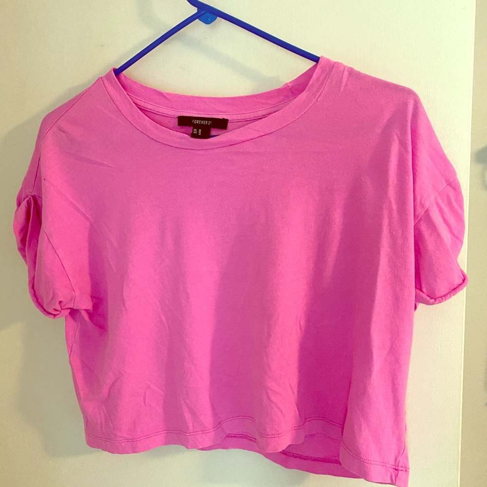 Pink crop top